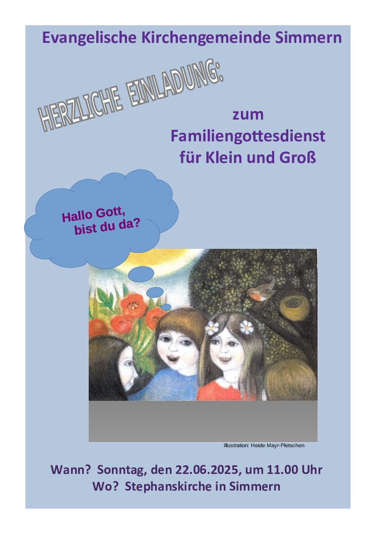 Familiengottesdienst für Klein und Groß