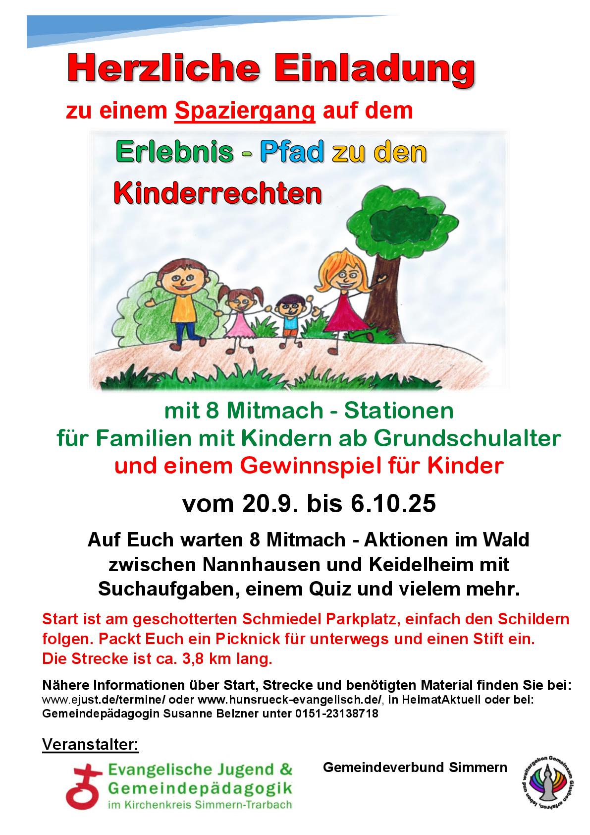 Erlebnis-Pfad zu den Kinderrechten