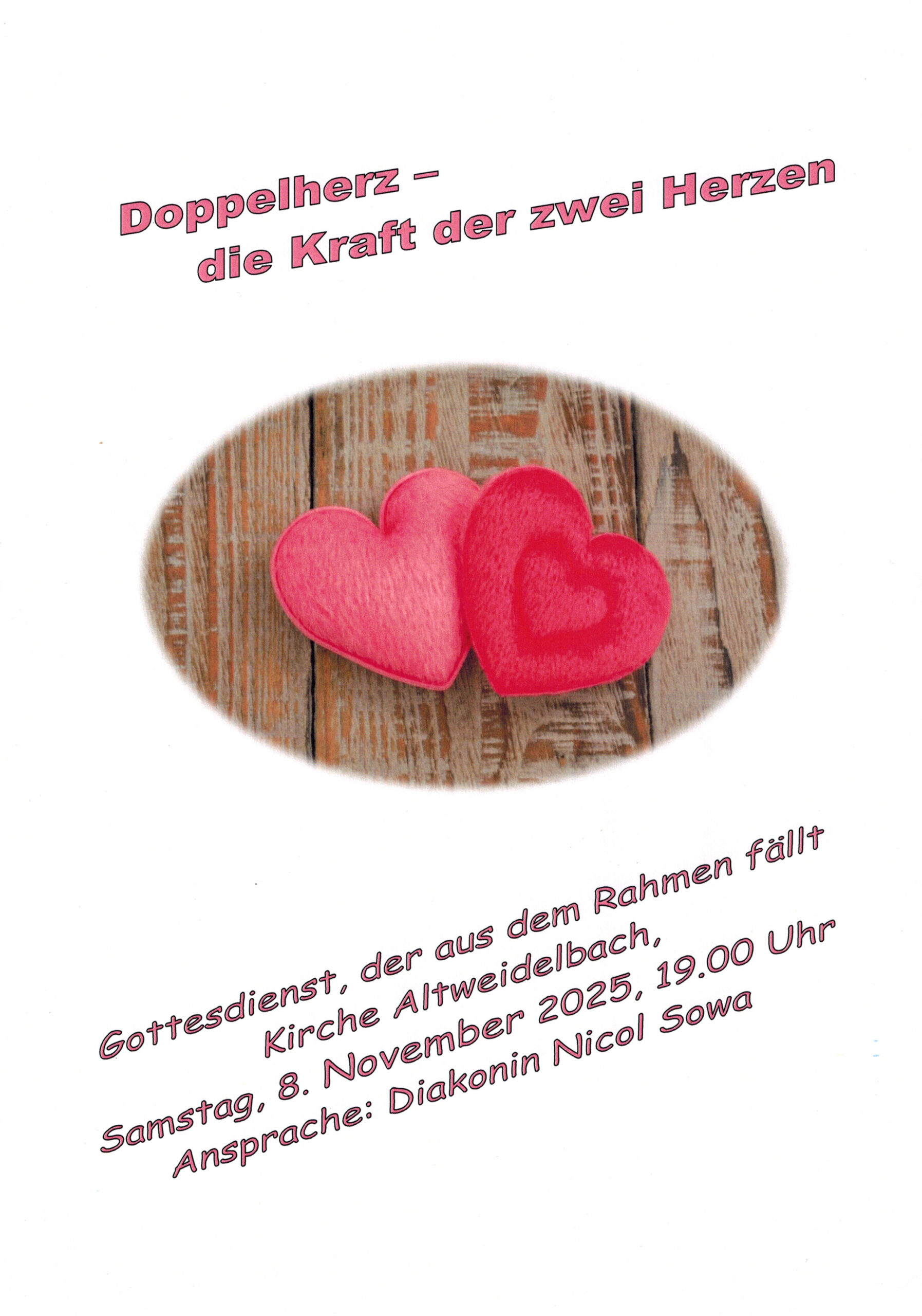 Gottesdienst, der aus dem Rahmen fällt - Altweidelbach