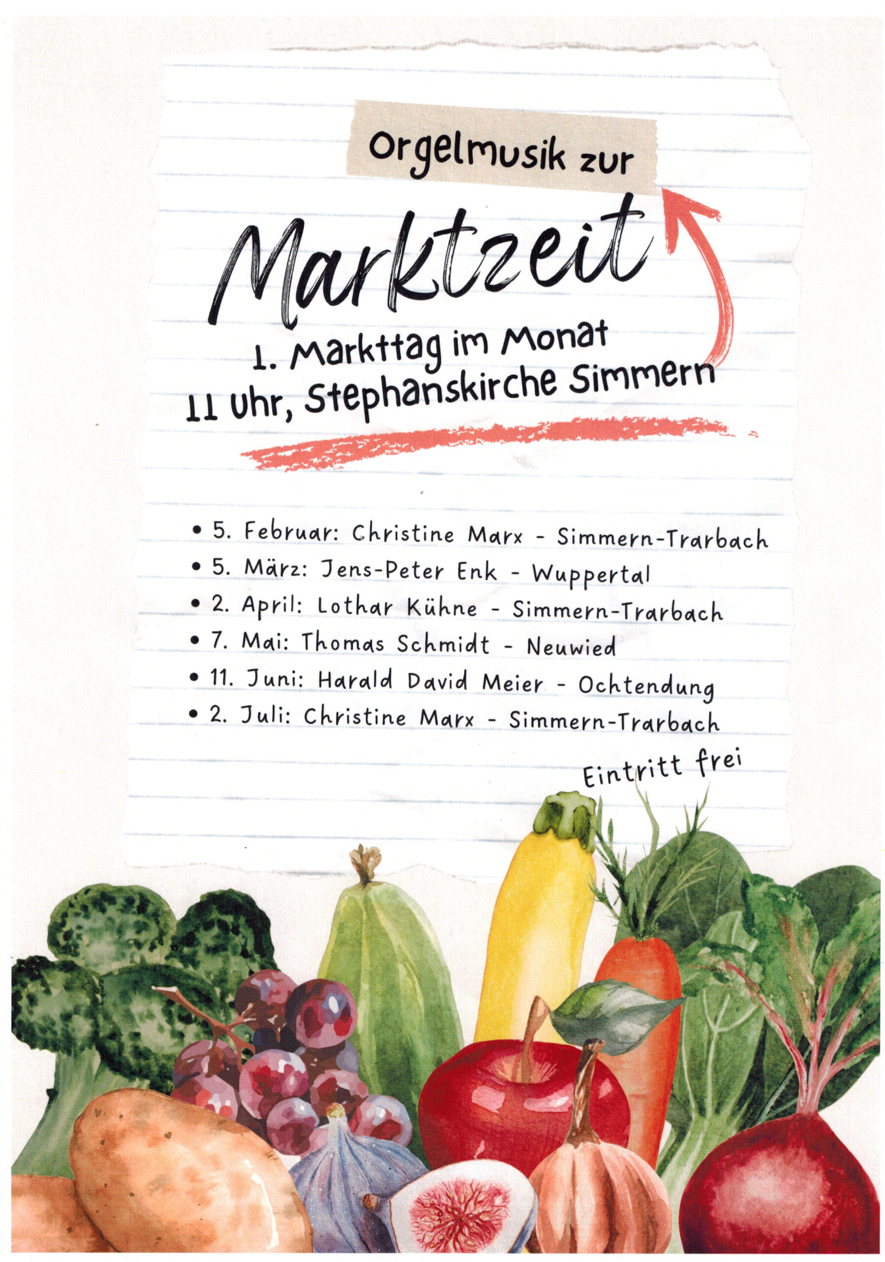 Orgelmusik zur Markzeit - 1. Markttag im Monat in der Stephanskirche