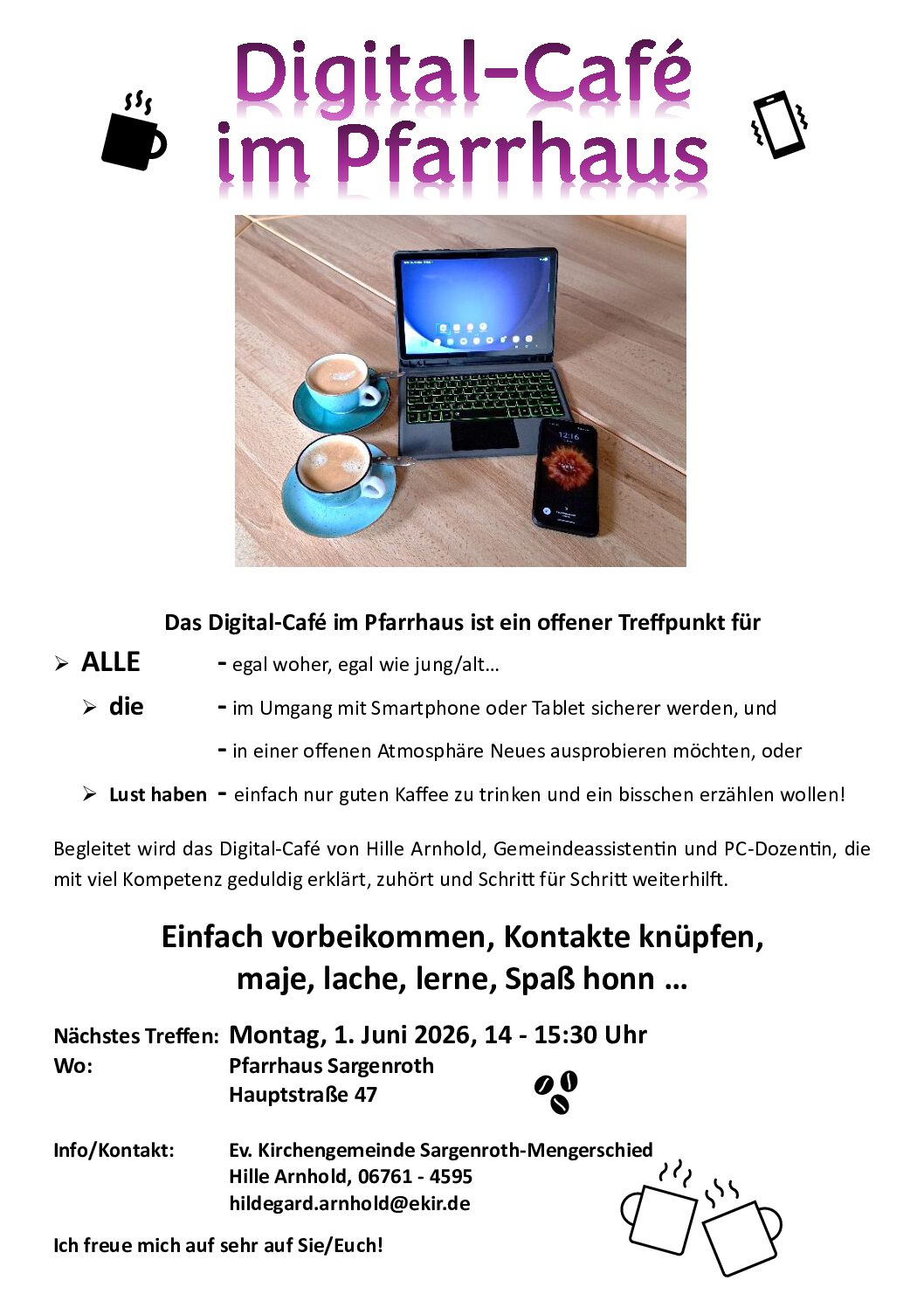 Digital-Café im Pfarrhaus Sargenroth