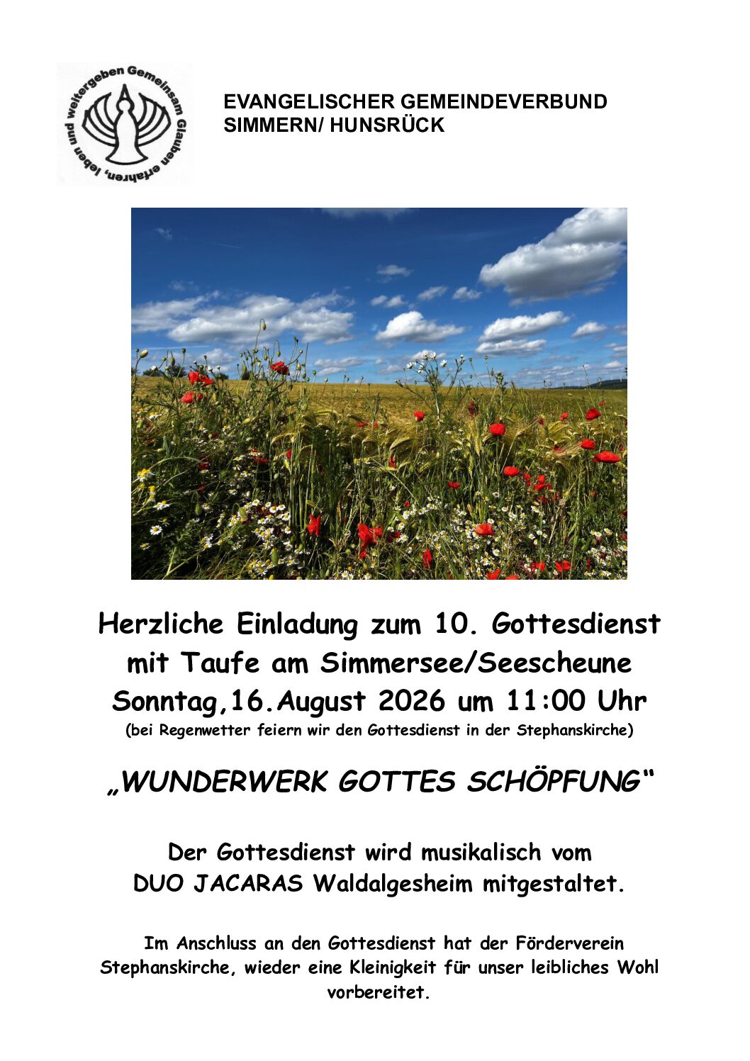 Gottesdienst am Simmersee