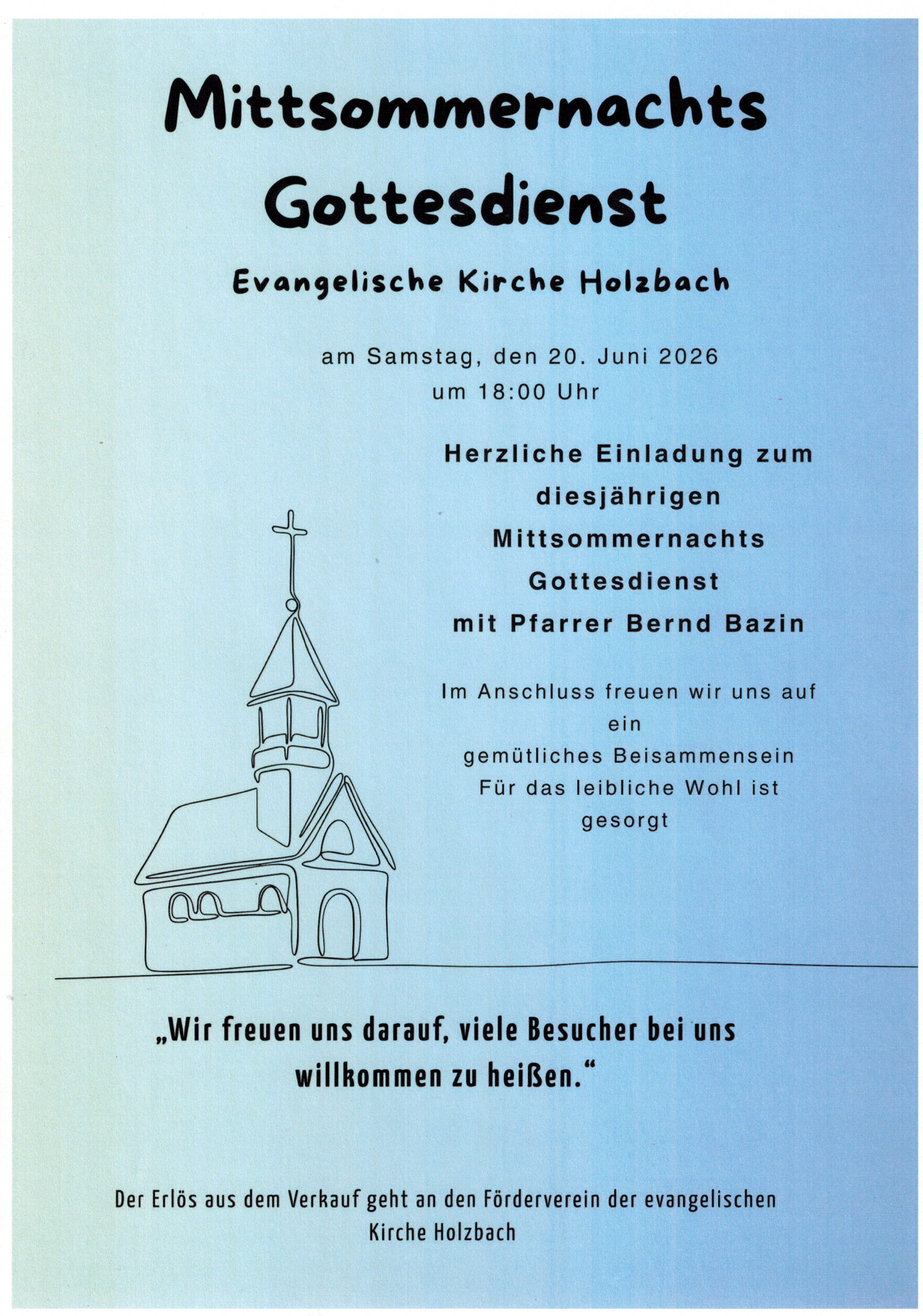 Mittsommernachts-Gottesdienst in Holzbach