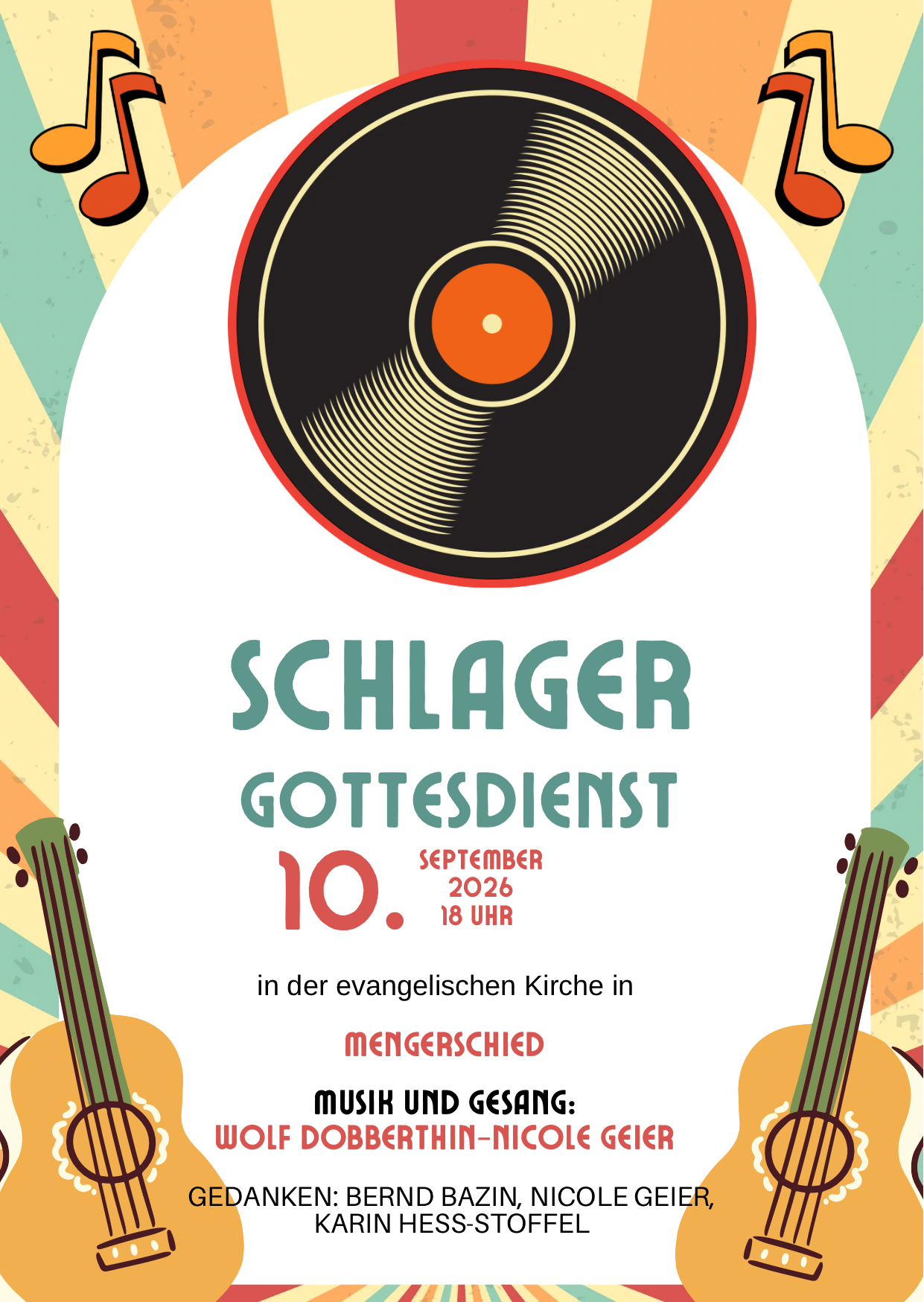 Schlagergottesdienst in Mengerschied