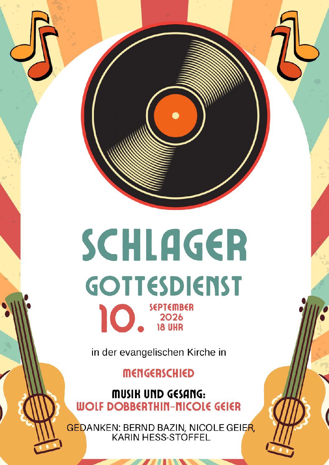 Schlagergottesdienst in Mengerschied