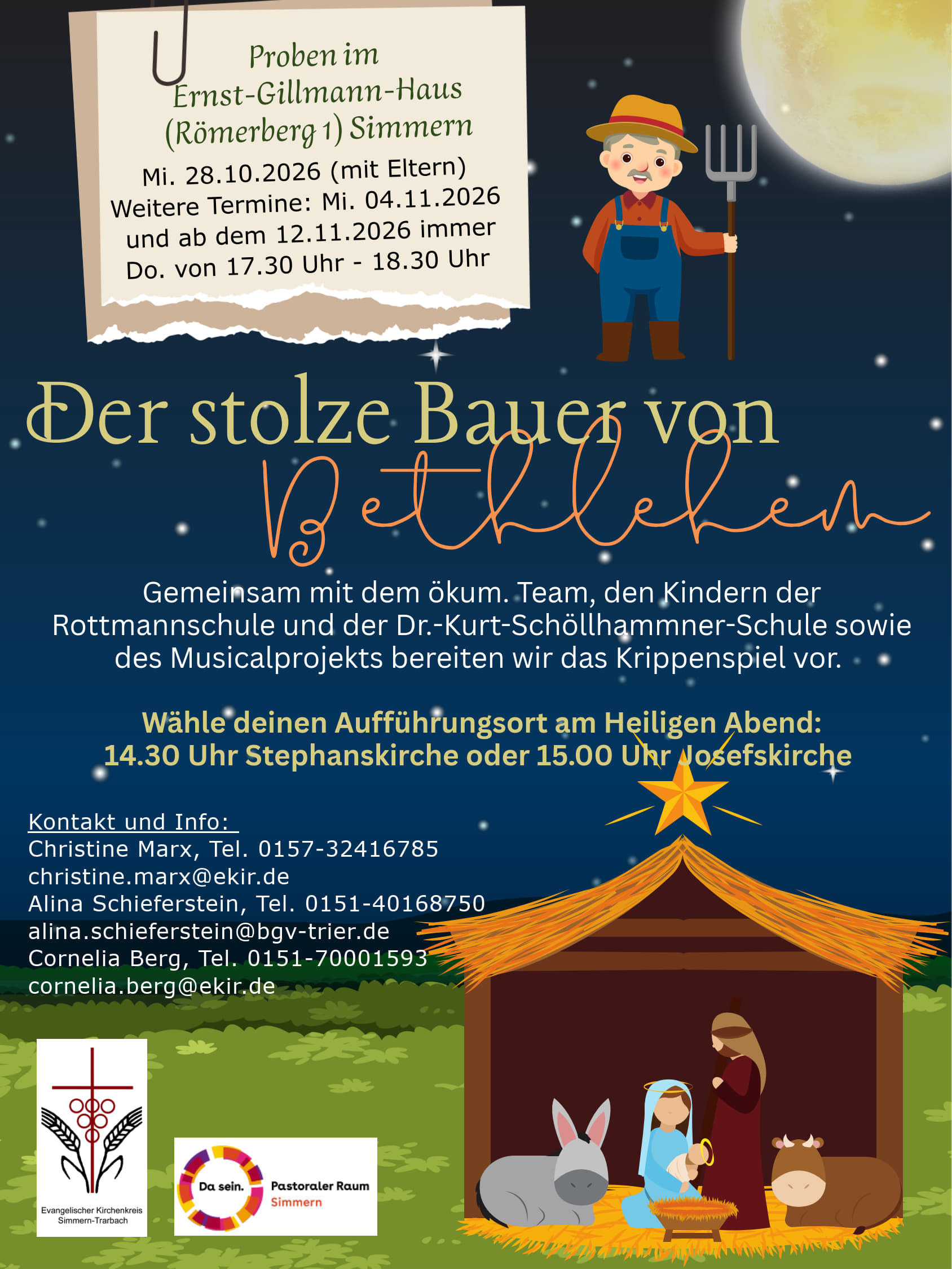 "Der stolze Bauer von Bethlehem" - Mach mit beim Krippenspiel