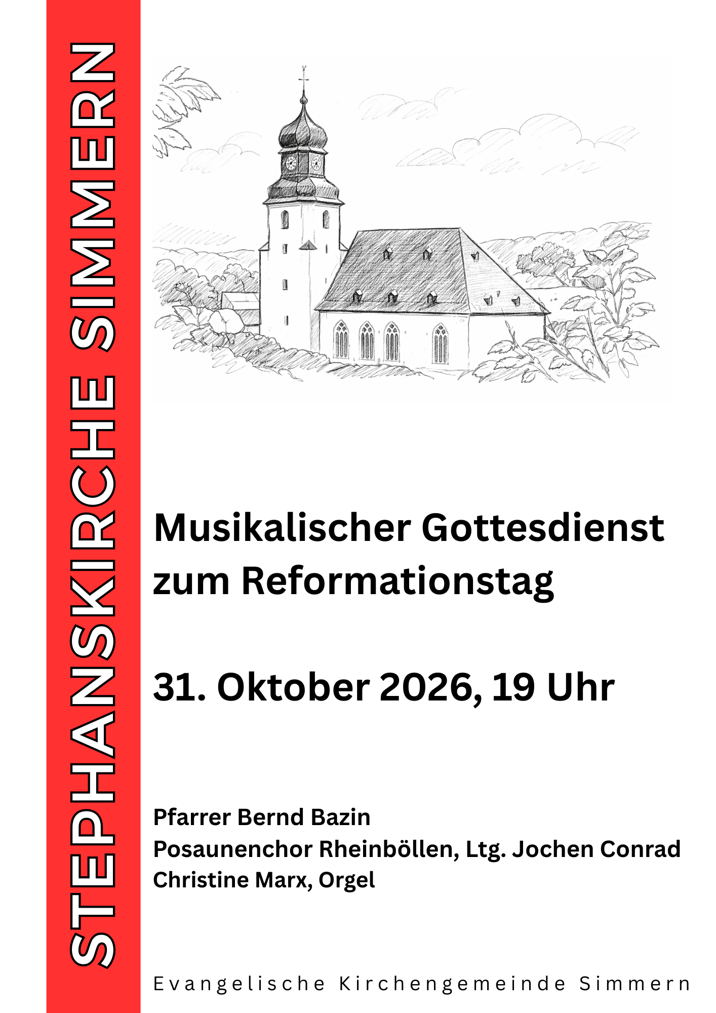 Musikalischer Gottesdienst am Reformationstag in der Stephanskirche