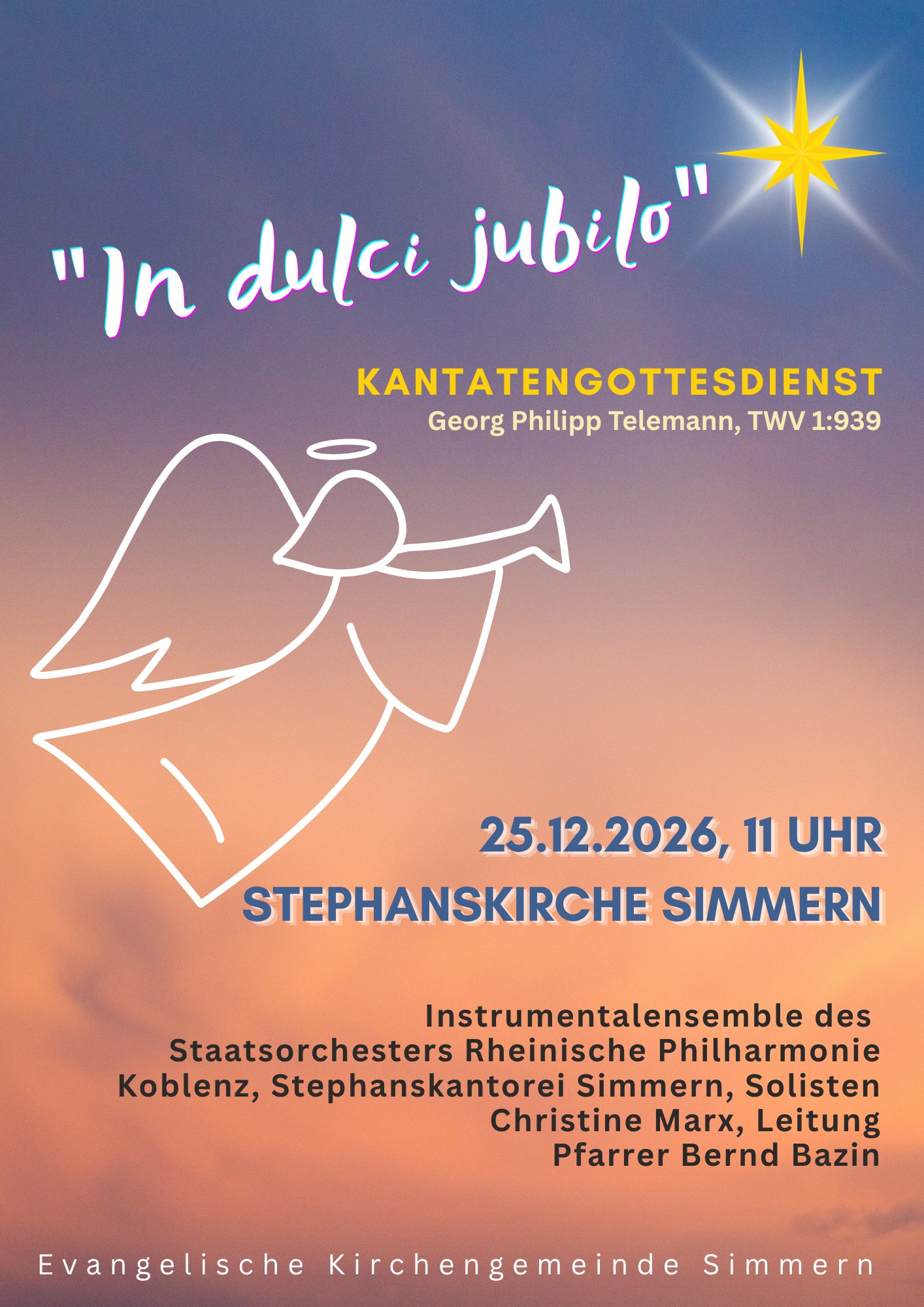 Kantatengottesdienst am 1. Weihnachtstag in der Stephanskirche